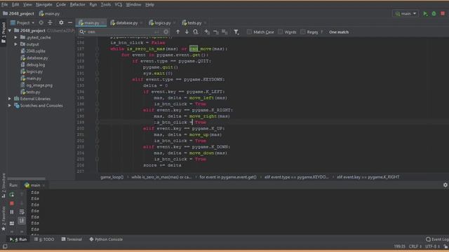 Пишем игру 2048 Python Pygame. Часть 16 Правим баги смотреть онлайн