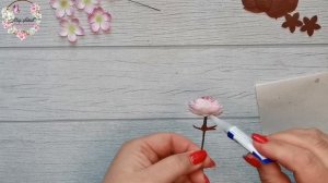 DIY ?MK Нежнейшие!Цветы Сакуры ???Сакура из фоамирана, Тычинки из ниток, Заколочки из фоамирана.