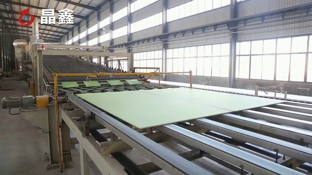 линия по производству гипсокартона，gypsum board production line