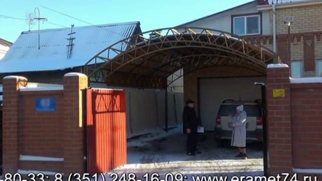 навес из поликарбоната в Челябинске 8 смотреть онлайн