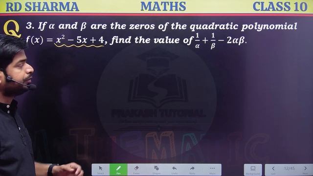 RD Sharma Class 10 Solutions chapter 2 Polynomials Exercise 2.1 | Q2 TO 6 | CLASS 10 | POLYNOMIAL |