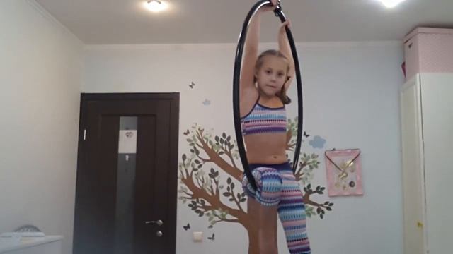 Урок #3 Машер воздушное кольцо aerial hoop lessons