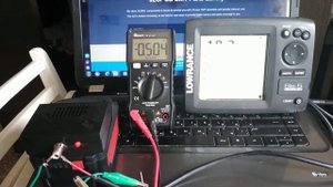 Реальное потребление эхолотом Lowrance Chirp 5