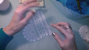 Кайма к кухонной занавеске. Придумываю кайму сама.