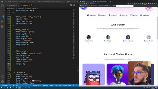 Верстка сайта FIGMA с нуля. Верстаем гибкий аккордеон js. HTML/CSS/JS №10