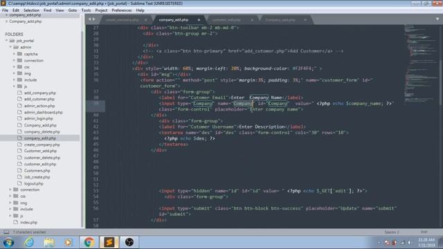 Online Job Portal Project In PHP - Php Project Tutorial (Hindi) - 10