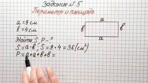 ВПР-2024. Математика 4 класс. Задание №5. Периметр и площадь