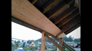 Отделка фасадов шале (Фальшбрус - откосы - ставни - резные карнизы)