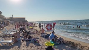 12.08.2024 #Голубицкая, пляж у Бочки. Азовское море прямо сейчас