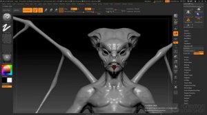 24 | Уровни сабдивов высокого разрешения | Introduction to ZBrush