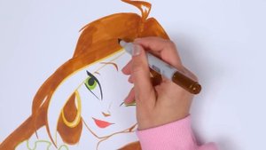 Винкс Клуб - Нарисуй и раскрась Флору