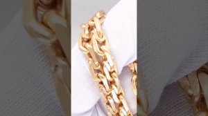 Золотая цепь Московский бит 102,16г 60см 6,5х6,5мм, ручная работа, 585 проба, в наличии, новая