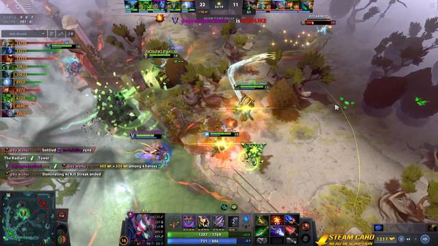 Riki counters PL in Dota 2 with Aghanim's Scepter, guaranteeing a 100% critical strike. смотреть онлайн