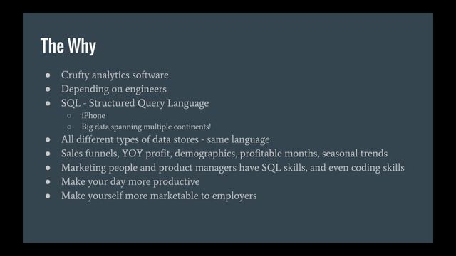 SQL for Newbs and Marketers: Dominate data analytics, data science, and big data Intro