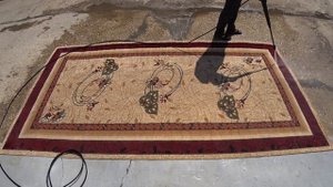 Чистка ковра Автомойкой KARCHER K5