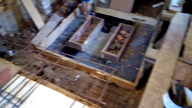 Деревенский дом. Ремонт. Часть 7я. Фундамент под Печь. смотреть онлайн