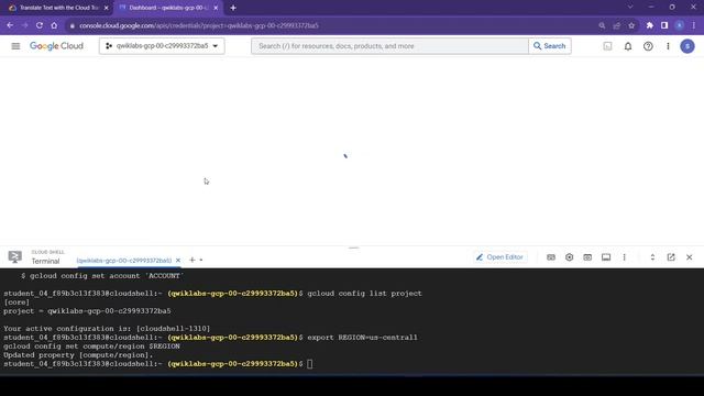 Translate Text with the Cloud Translation API Qwiklab