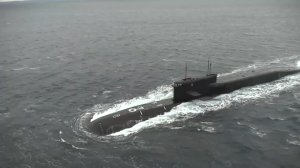 Пуск баллистической ракеты «Синева» с подводной лодки «Тула» в ходе тренировки стратегических сил