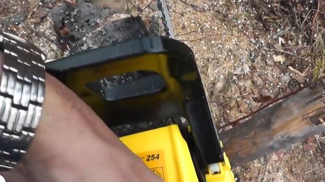 Обзор,обкатка китайской бензопилы ЧЕМПИОН 254. смотреть онлайн