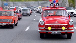 В Москве состоялся автопробег в честь 79-й годовщины победы в Великой Отечественной войне