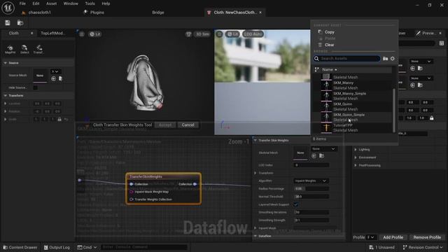 Unreal Engine 5.3 - Chaos Cloth Simulation Workflow #unrealengine #tutorial @hoodiestudios