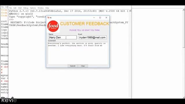 Simple Customer Feedback System In PYTHON With Source Code | Source Code & Projects