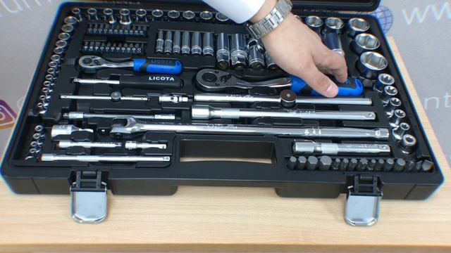 Видеообзор набора инструментов "LICOTA" 143 предмета (ALK-8009F) смотреть онлайн