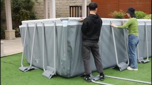 The drain valve is too high to drain the pool completely  How can I get out the rest of the water