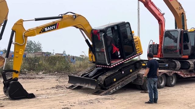 New arrival. Used excavator Sany SY75C for sale in China. Wholesale price. Contact me if you need.