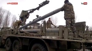 Украинские военные пишут на ракетах «Ураган» «Сдохните, твари!»