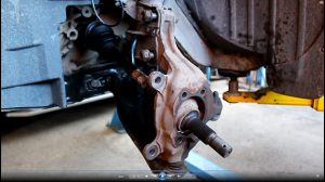 Замена передней левой ступицы и пыльника привода на Nissan Qashqai 2,0 4WD Ниссан Кашкай 2009