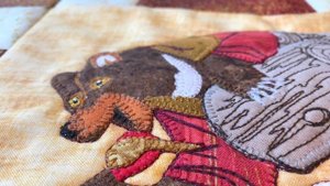 Аппликация из ткани