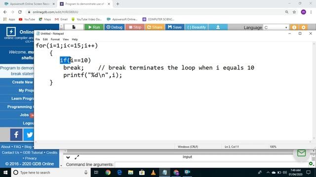 Jump Statements in C Language: break, continue , goto and label