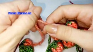 Узор Клубника крючком - Схема в описании + подробный Мастер-класс