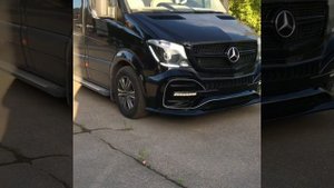 NEW DESIGN MERCEDES BENZ SPRINTER W906 , FRONT BUMPER & GRILL . MADE FROM ABS PLASTIC . BODY KIT