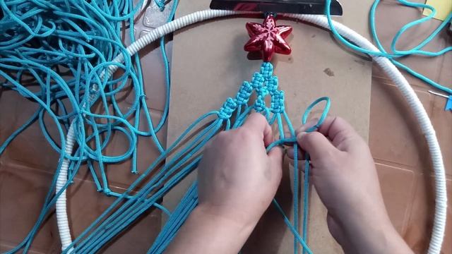 DIY Macrame Wall Hanging Christmas Tree with Lights | New Design Macrame Christmas Tree Tutorial