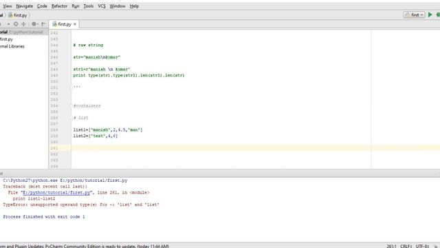 List in python | Container | Lecture 23