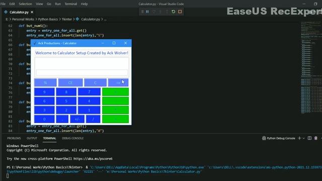 GUI - Calculator in Python using Tkinter | Python Programming | #7