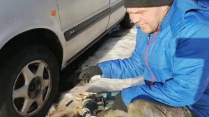 Как снять шрус со ступицы в опеле. Быстрый способ.