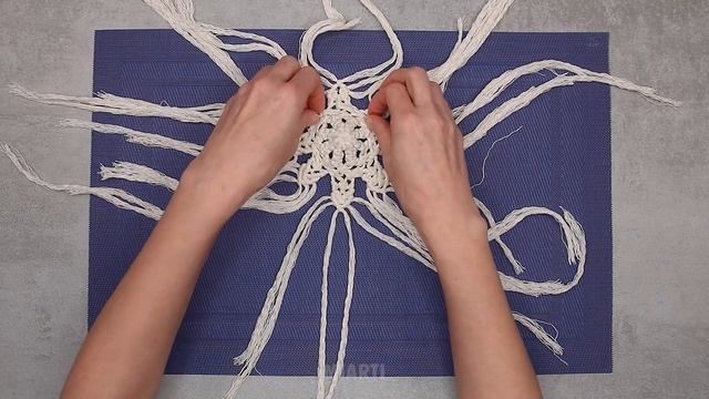 A macrame snowflake-doll - DIY a Christmas decoration! смотреть онлайн