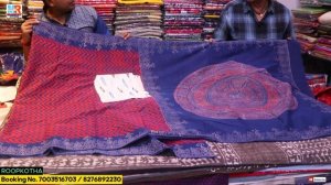 100 Count Malmal & Malai Cotton Saree Wholesaler / Dabu, Bagru / Ajrak /Indigo / Kalamkari Designs?