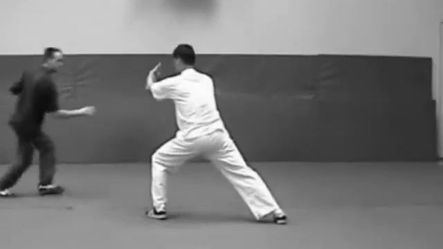 Ушу гунфу. Связки от прямого удара рукой.