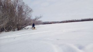 САМОДЕЛЬНЫЙ СНЕГОХОД !!!!