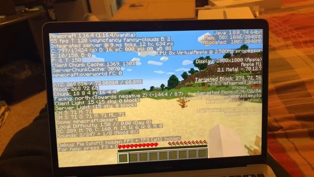 Minecraft on Apple Silicon (MacBook Air M1 Gaming Benchmark) смотреть онлайн