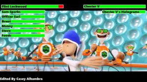 Cloudy with a Chance of Meatballs 2 (2013) Final Battle with healthbars
