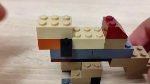 Показываю как собрать простого динозавра из Лего