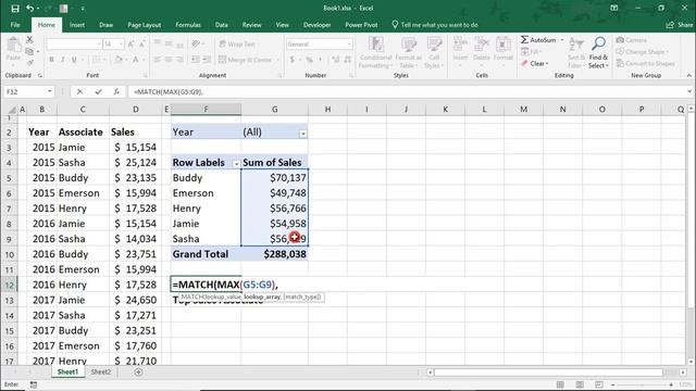 How to use the MATCH Function in Excel - Tutorial