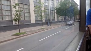 Трамвай Минска: Поездка на трамвае БКМ 60102 марш 1 (БОРТ№: 110) 30.05.21