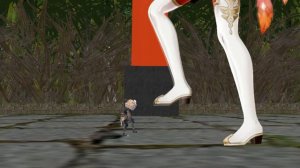 mmd amber trampling Hilichurl by crizganon