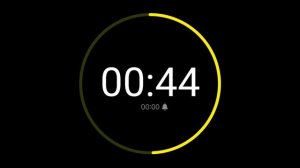 1 Minute 30 Second Countdown Timer with Alarm / iPhone Timer Style